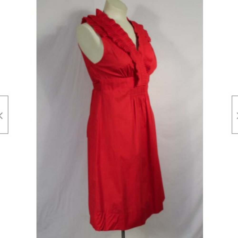 B. Darlin Red Empire Waist Dress, Sz 7/8 - Picture 2 of 4